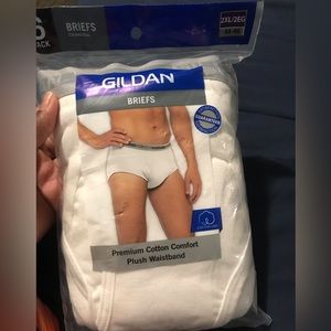 Firm! Men’s Gildan White briefs (6 pack) Size 2XL (44-46)
